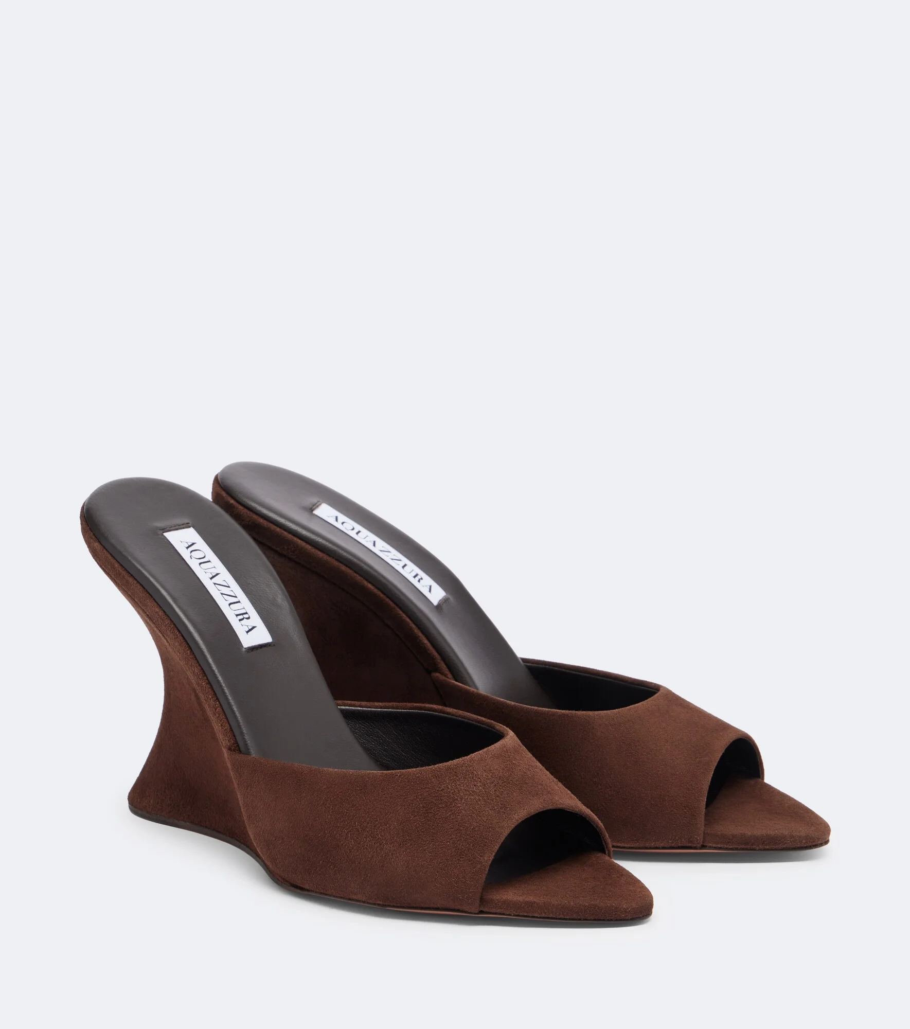 Bisous Wedge suede mules - 1