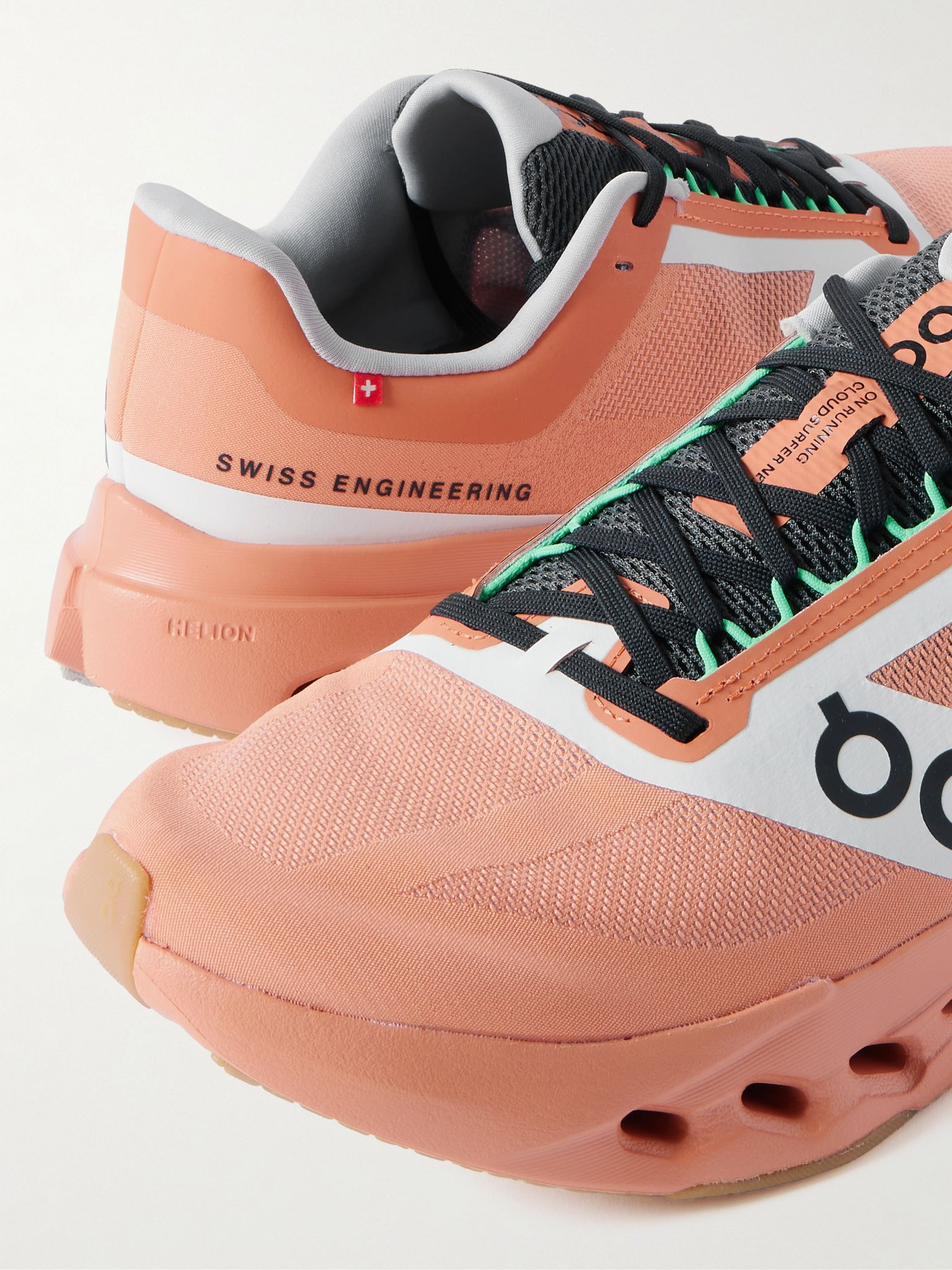 Cloudsurfer Next Z5 Rubber-Trimmed Recycled-Mesh Sneakers Pastel orange - 5