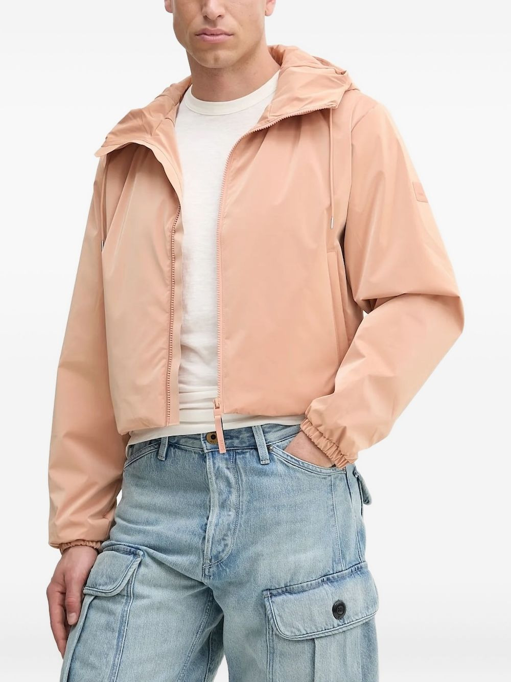 drawstring hooded jacket - 2