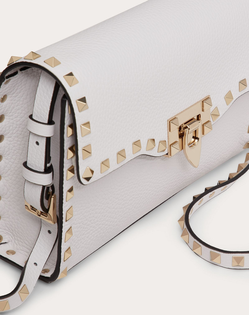 Small Rockstud Grainy Calfskin Crossbody Bag 5