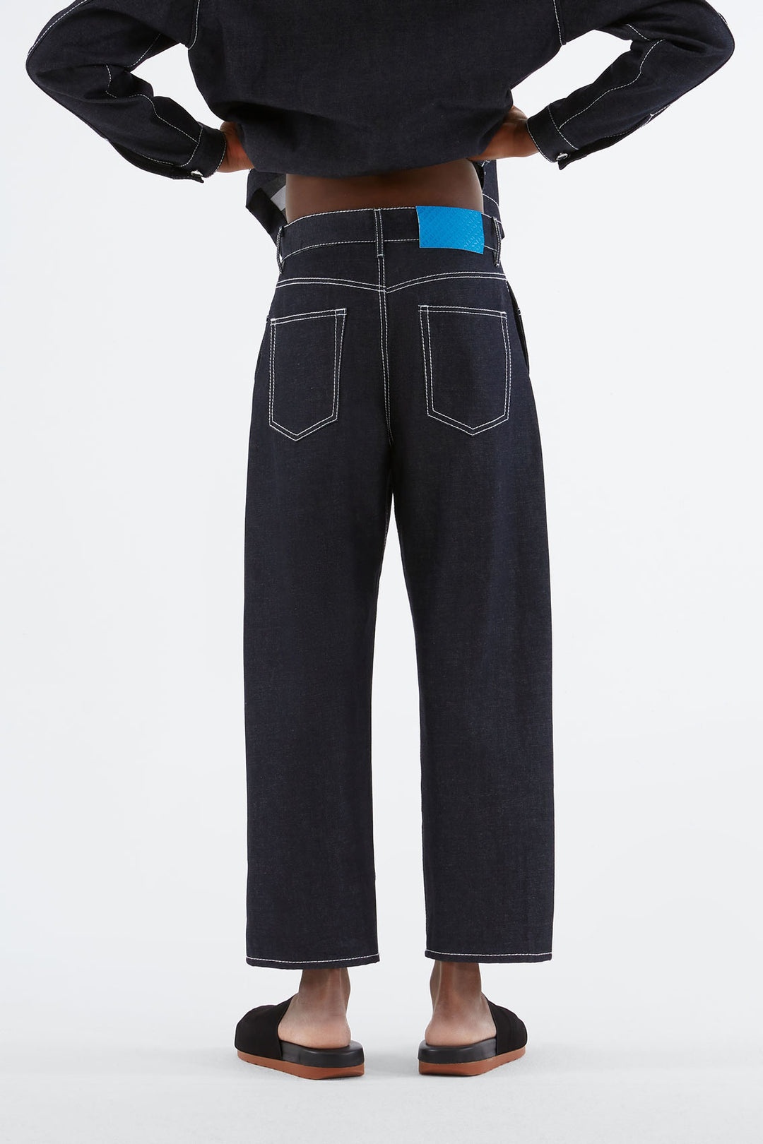 BELLIDENTRO DARK DENIM PANTS - 4