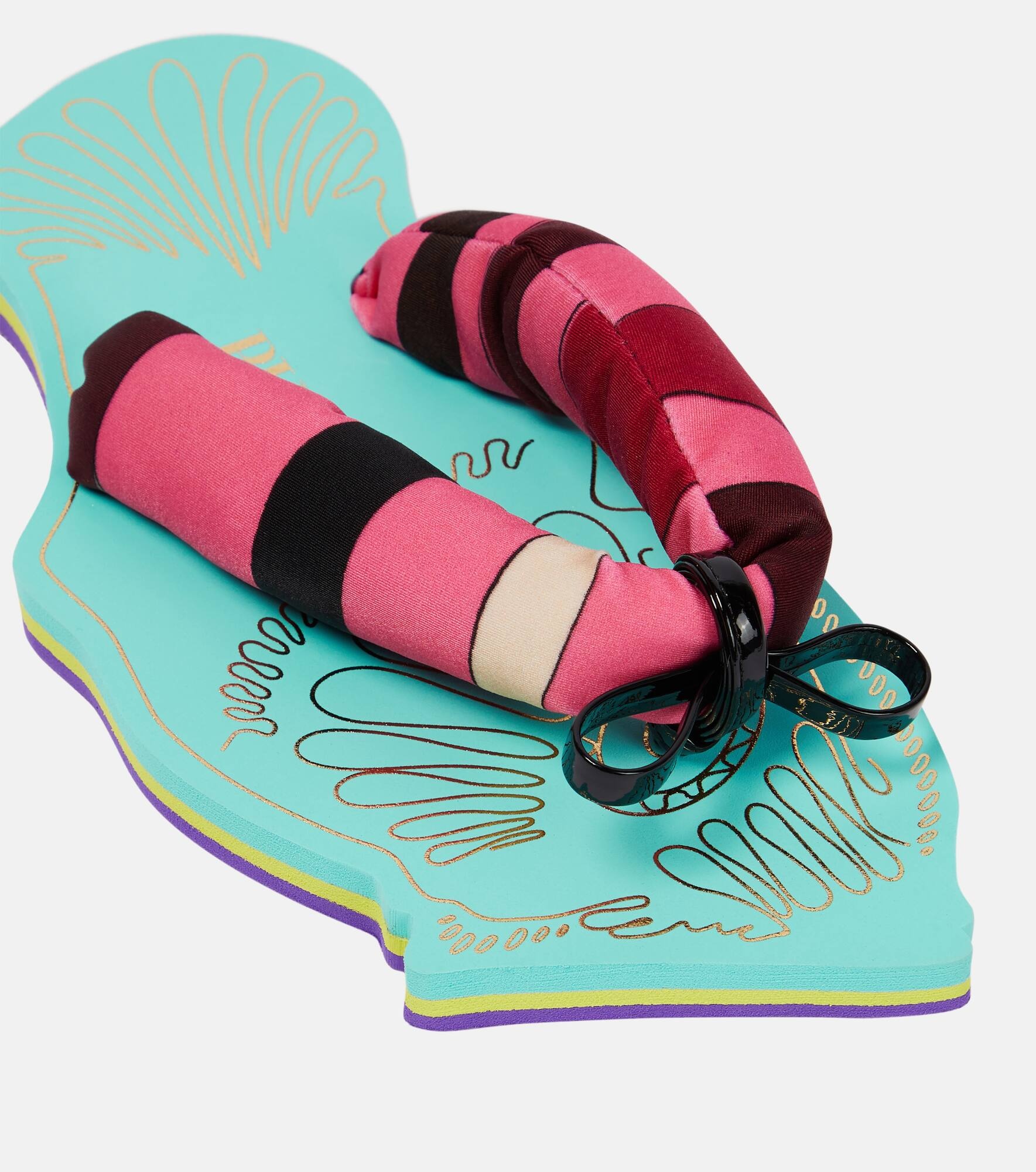 Marmo-print padded sandals - 6
