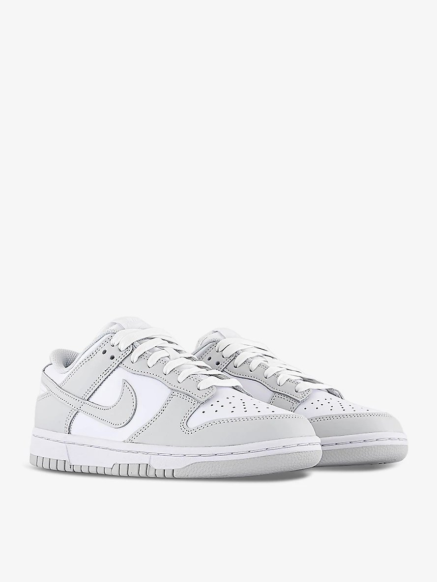 Dunk Low leather low-top trainers - 3