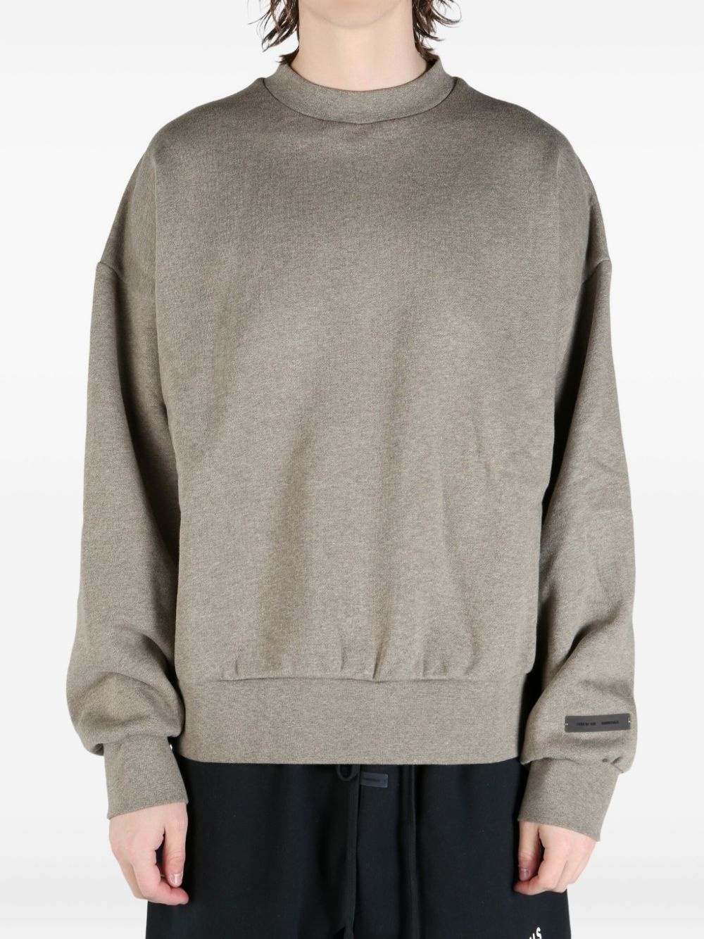ribbed-cuffs sweatshirt - 3