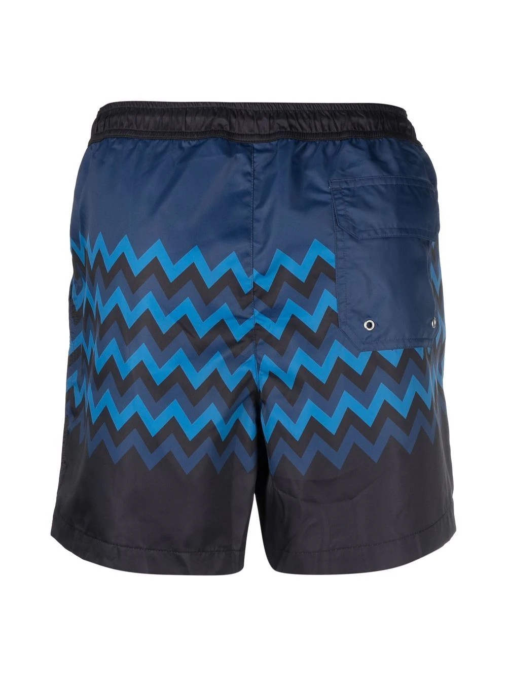 zigzag print swim shorts - 2