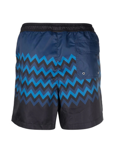 Missoni zigzag print swim shorts outlook