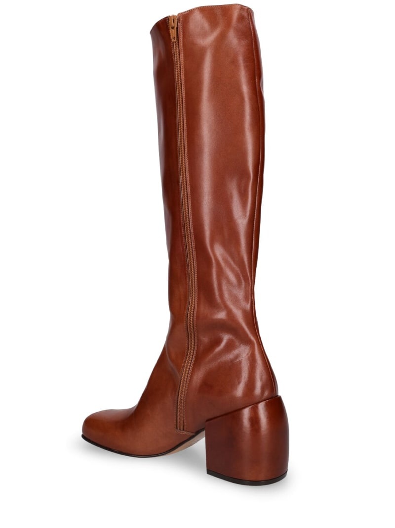 65mm Tall leather boots - 4