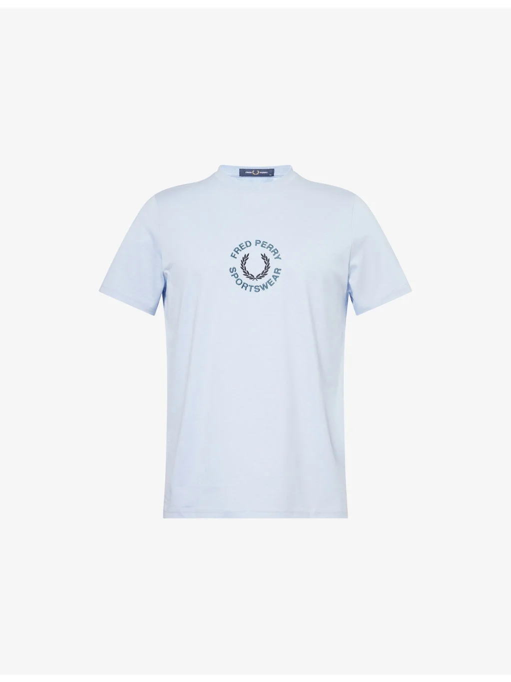 Brand-Embroidery Crewneck Cotton-Jersey T-Shirt - 1