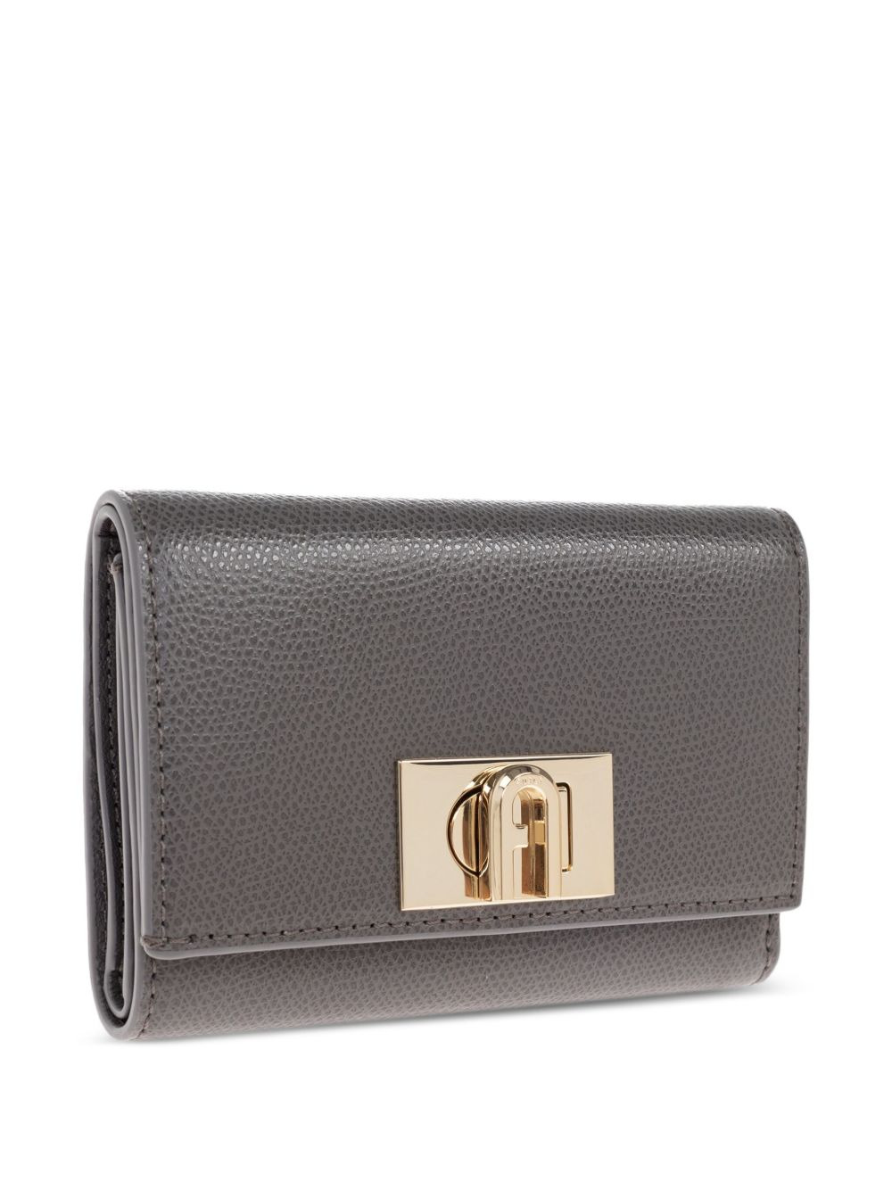 lock-detail leather wallet - 3