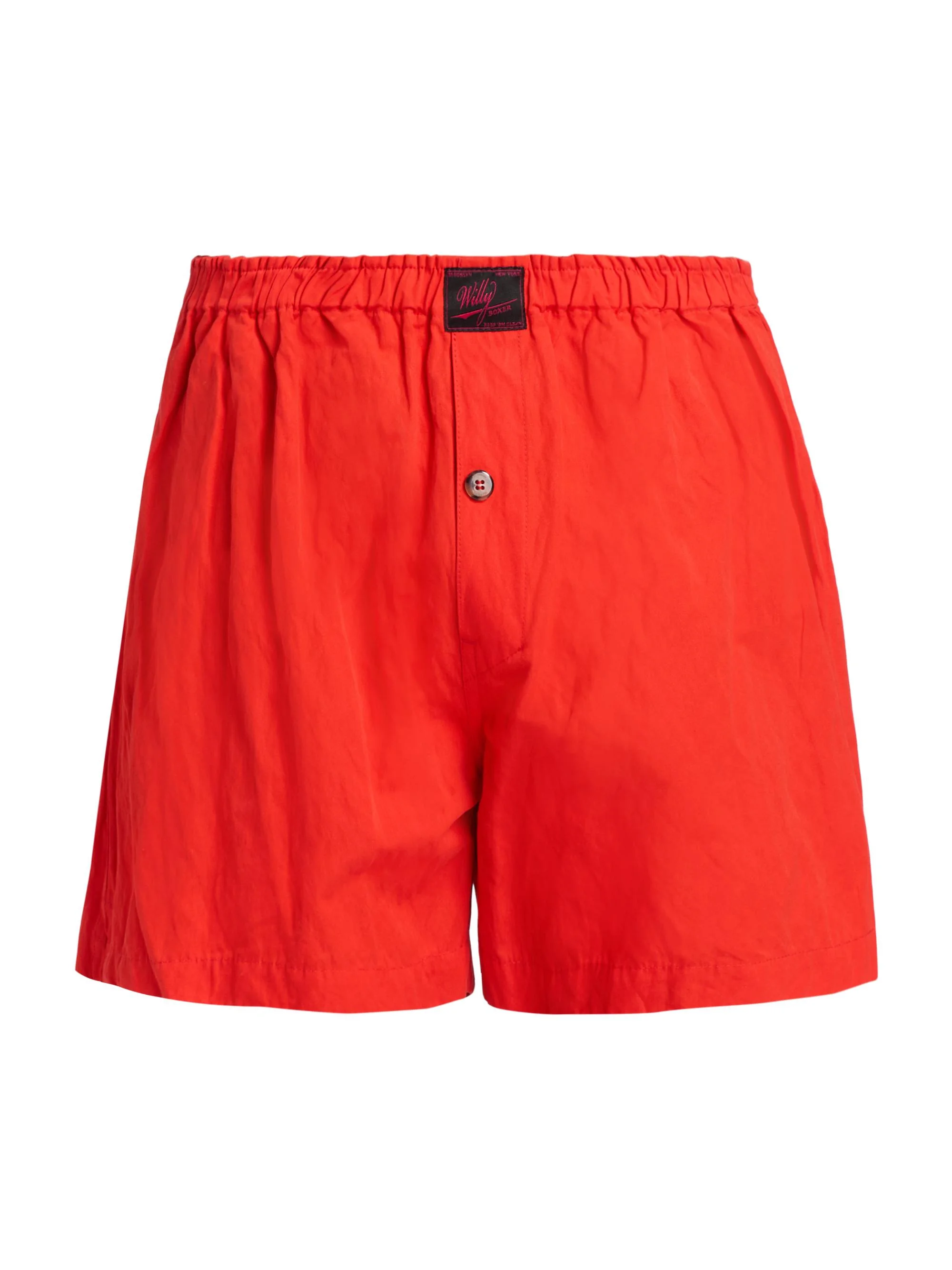 Men's Willy Cotton-Blend Boxer Shorts - Red Hot - 1