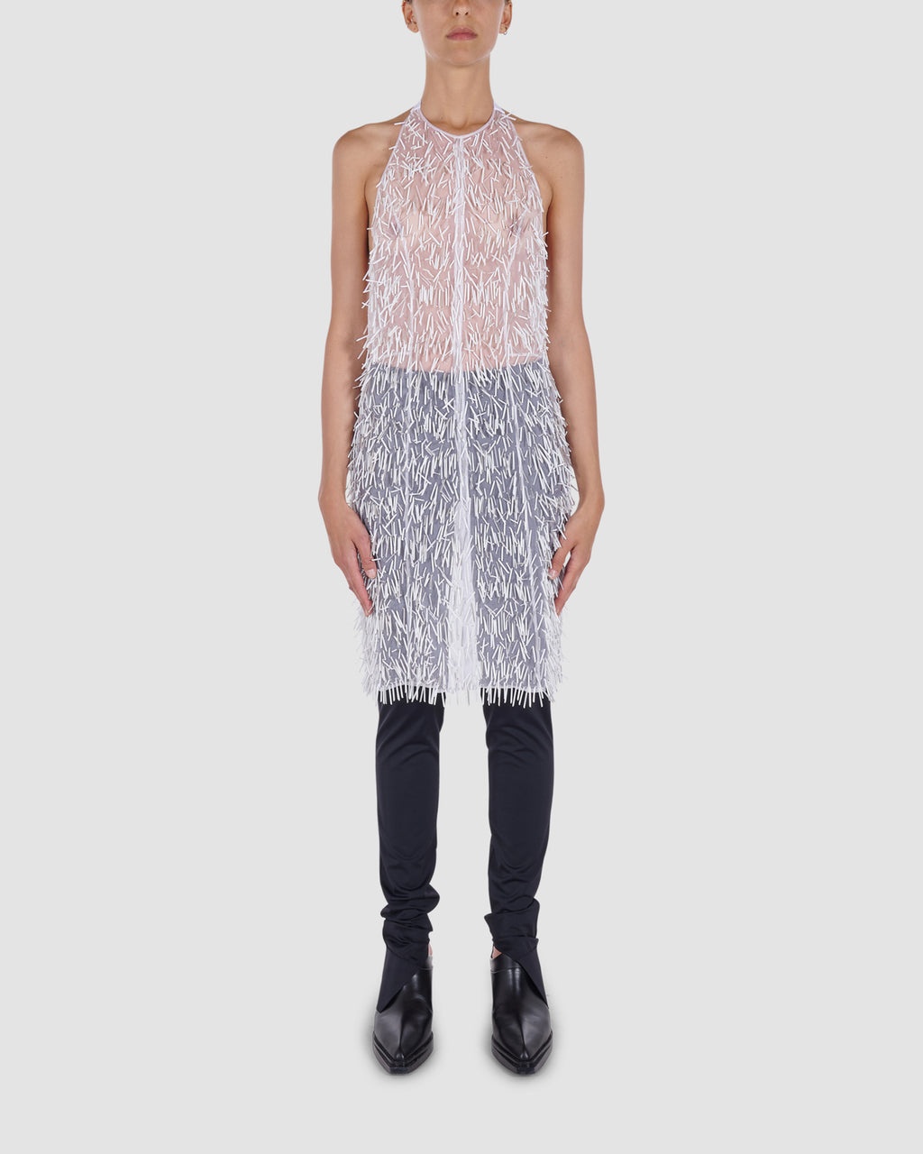 BEADED SLEEVELESS DRESS - 2