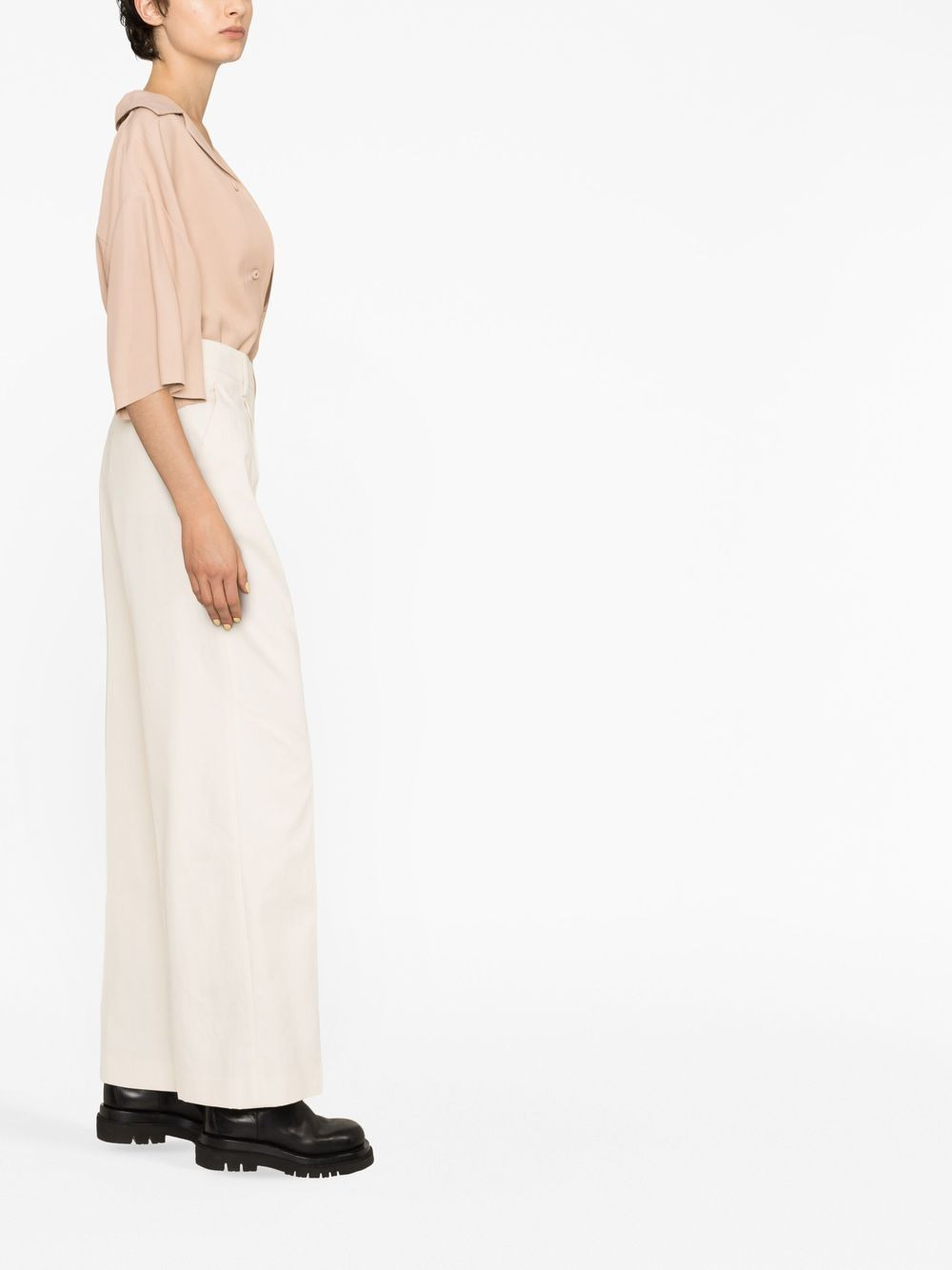 pressed-crease tailored trousers - 3