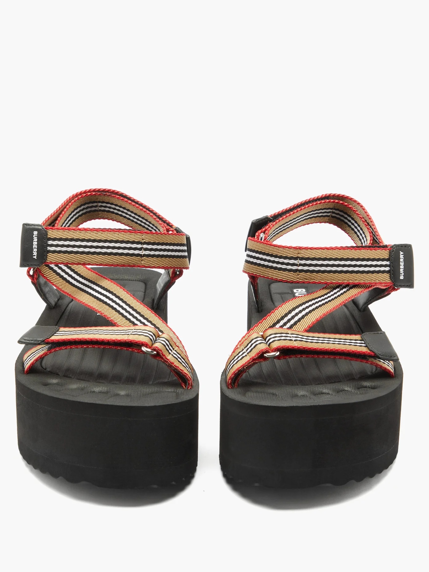 Patterson Icon-stripe flatform sandals - 5