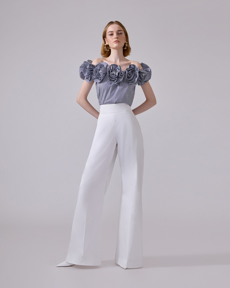 CAROLINA HERRERA Sateen Wide-Leg Pant outlook