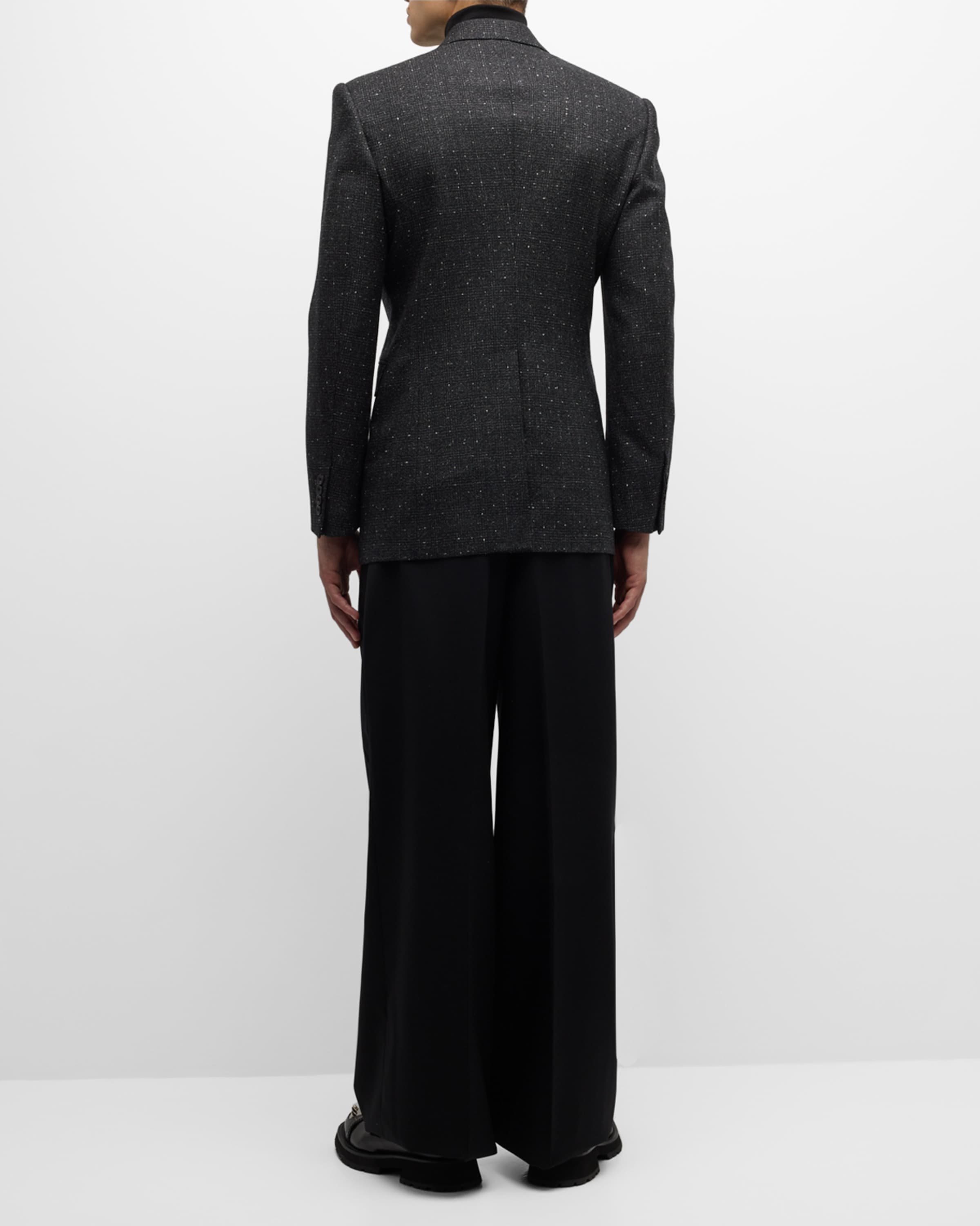 Men's Flecked Mouline Dinner Jacket - 4