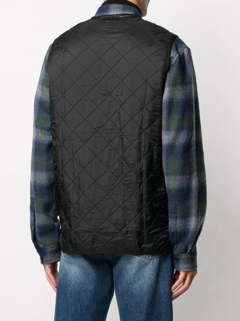 quilted zip-up gilet - 4