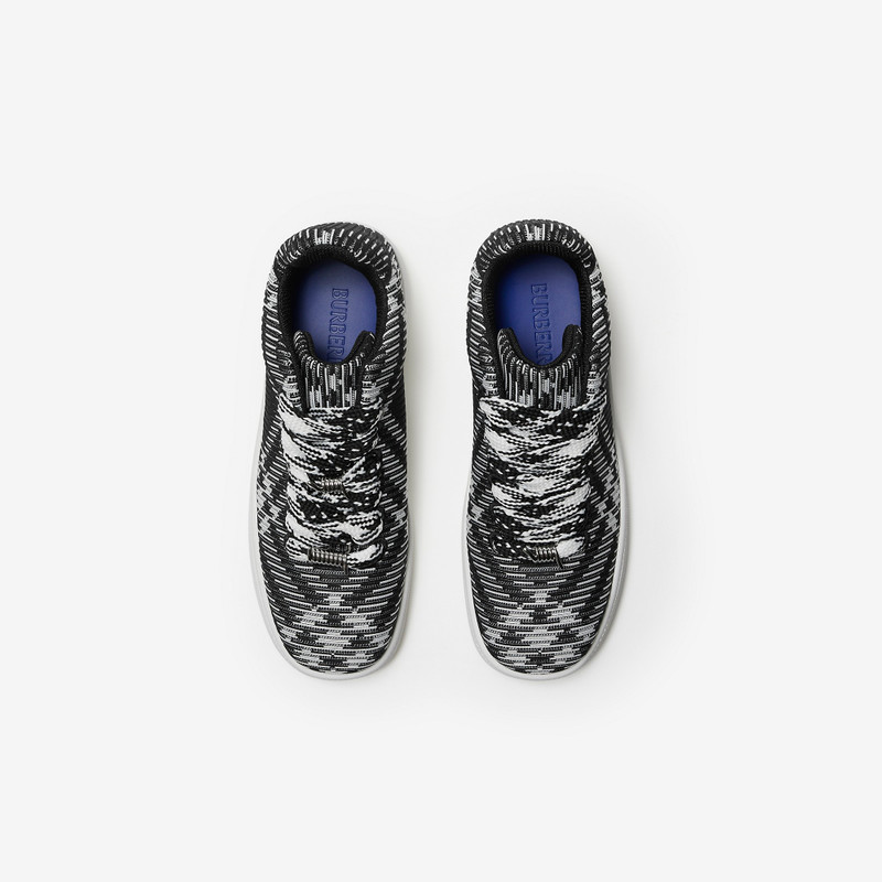 Check Knit Box Sneakers 5