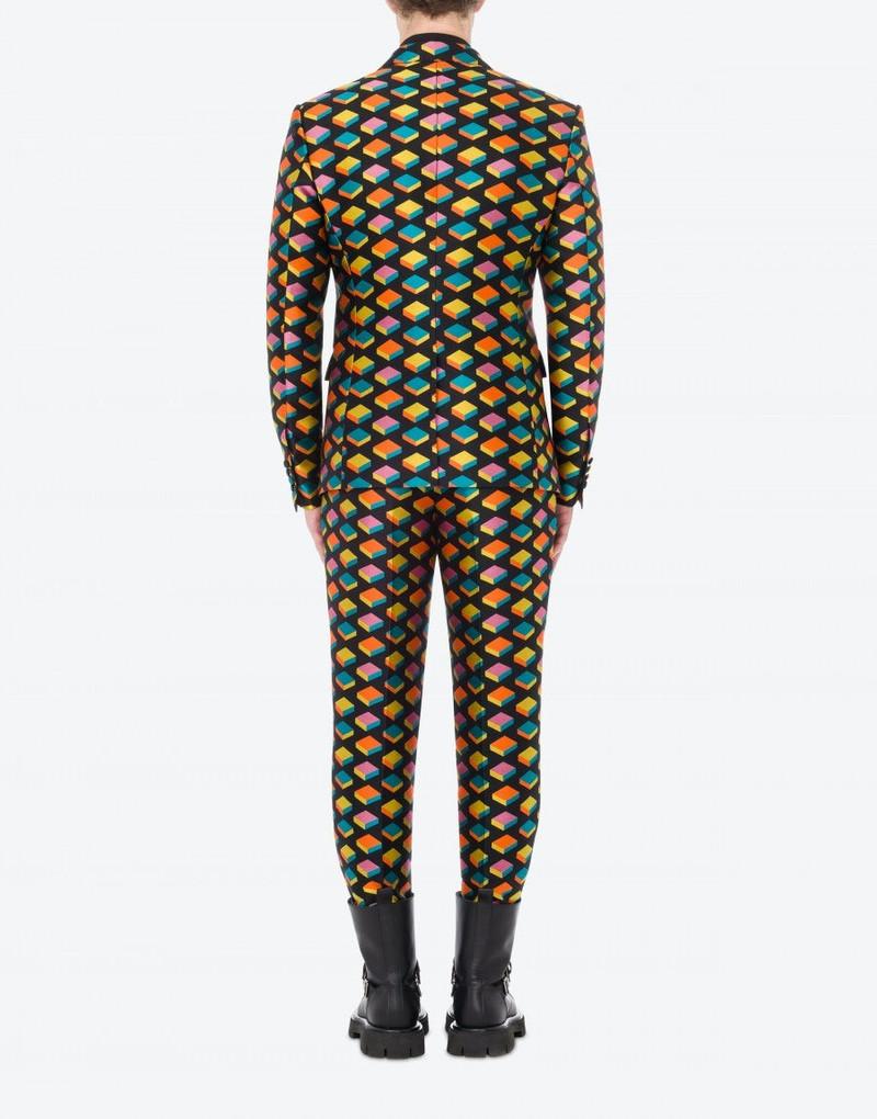 JACQUARD CUBE WOOL-BLEND JACKET 3