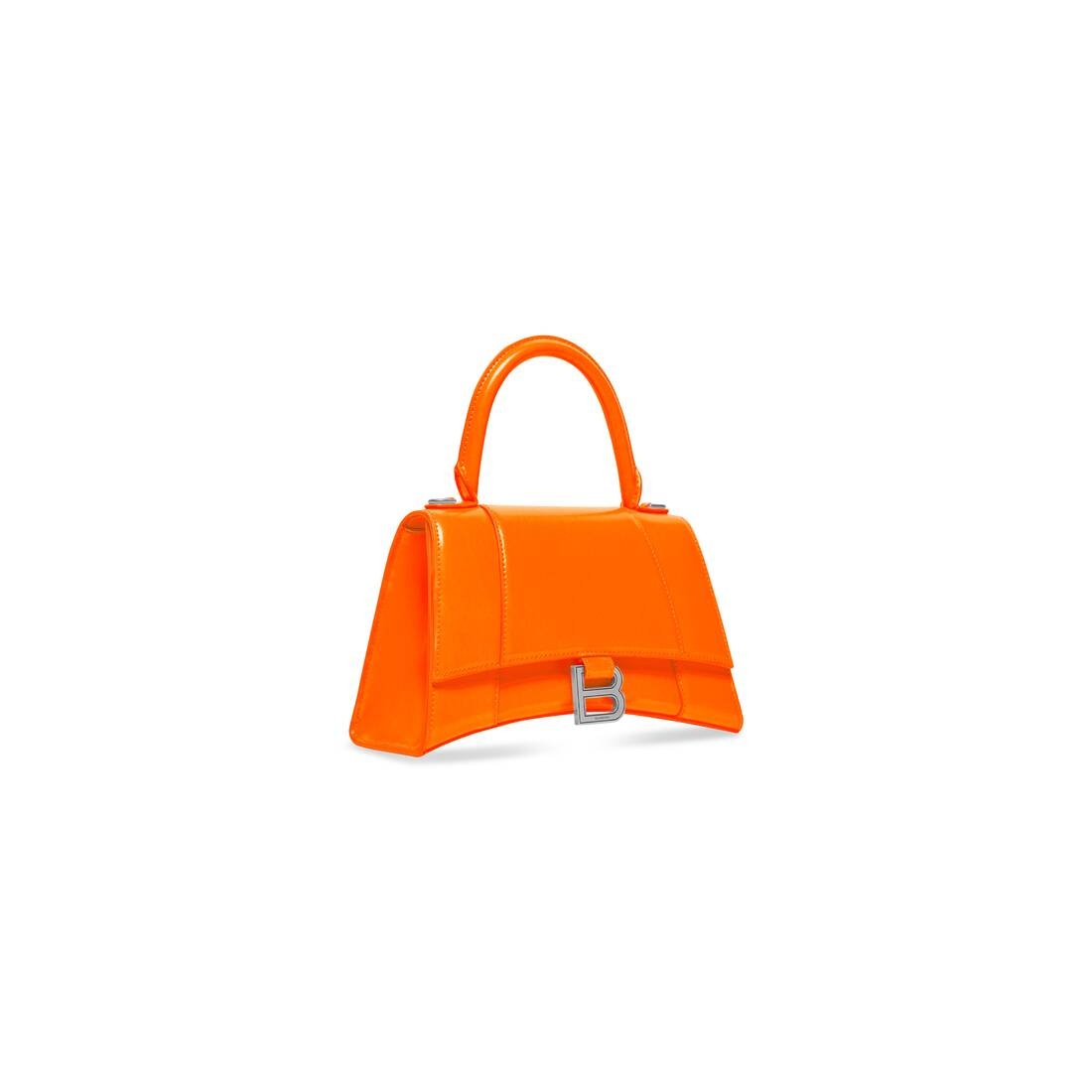 Women's Hourglass Small Handbag In Box in Fluo Orange - 5