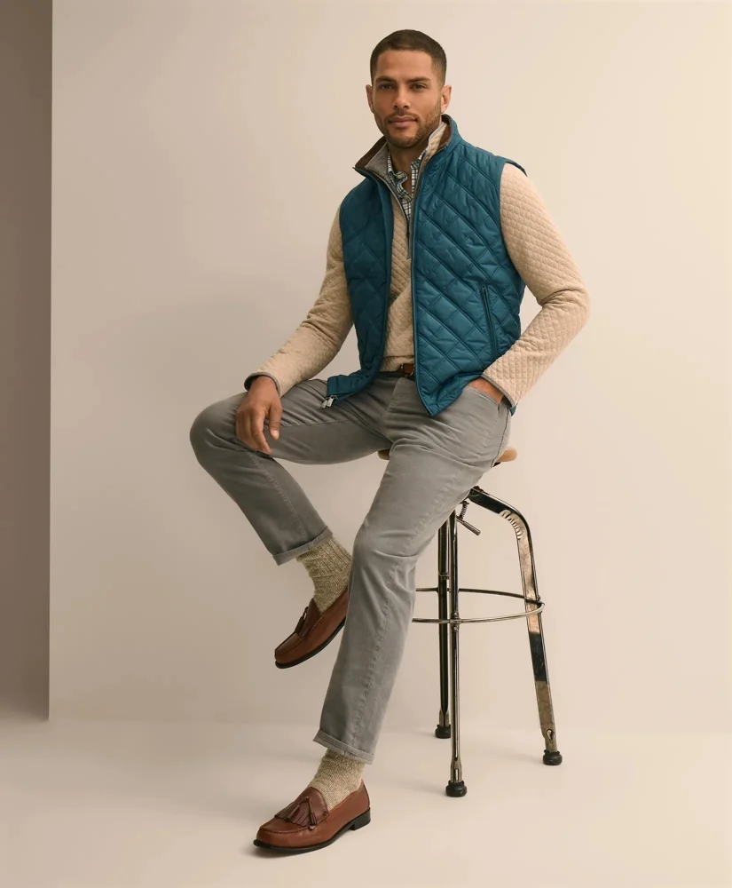 Paddock Diamond Quilted Vest - 1