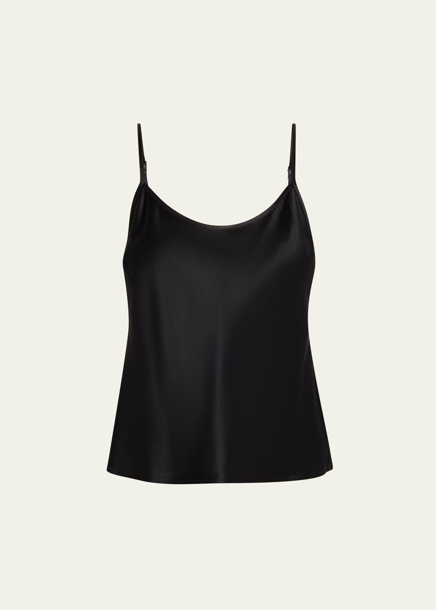 Spaghetti Strap Silk Cami - 1