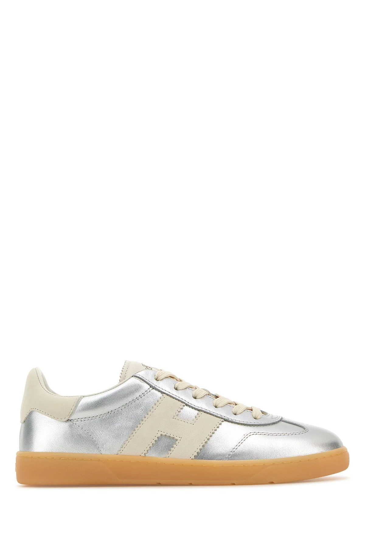 Silver leather Hogan Cool sneakers - 1