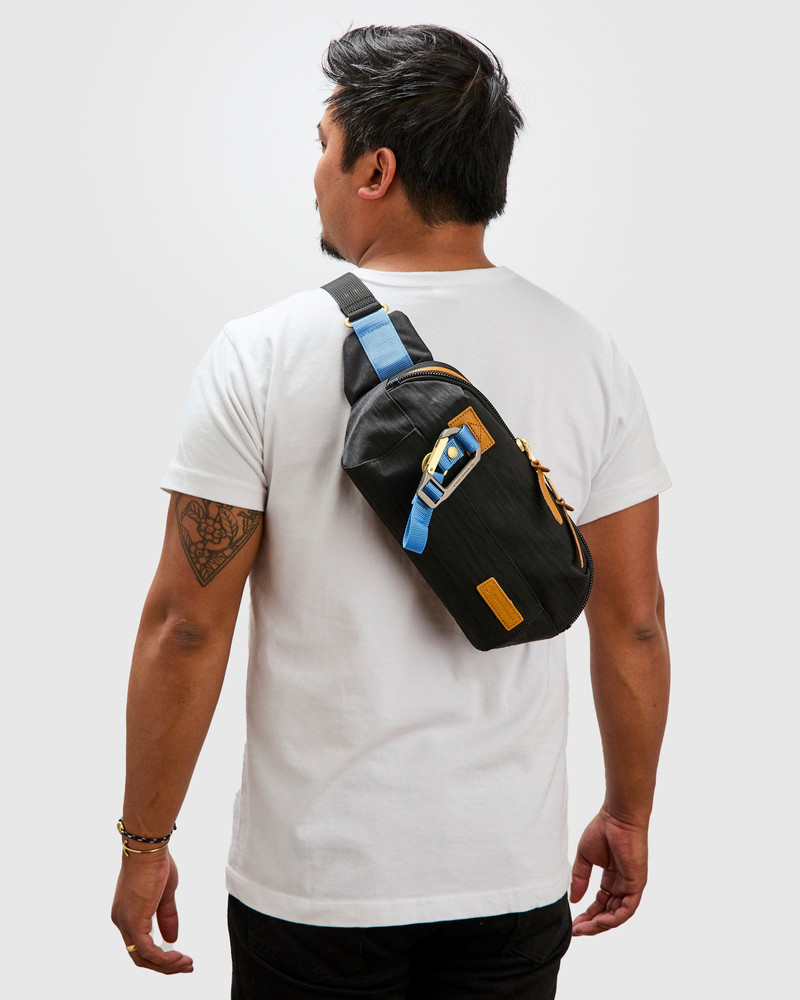 master-piece Link Waist Bag v2 in Black outlook