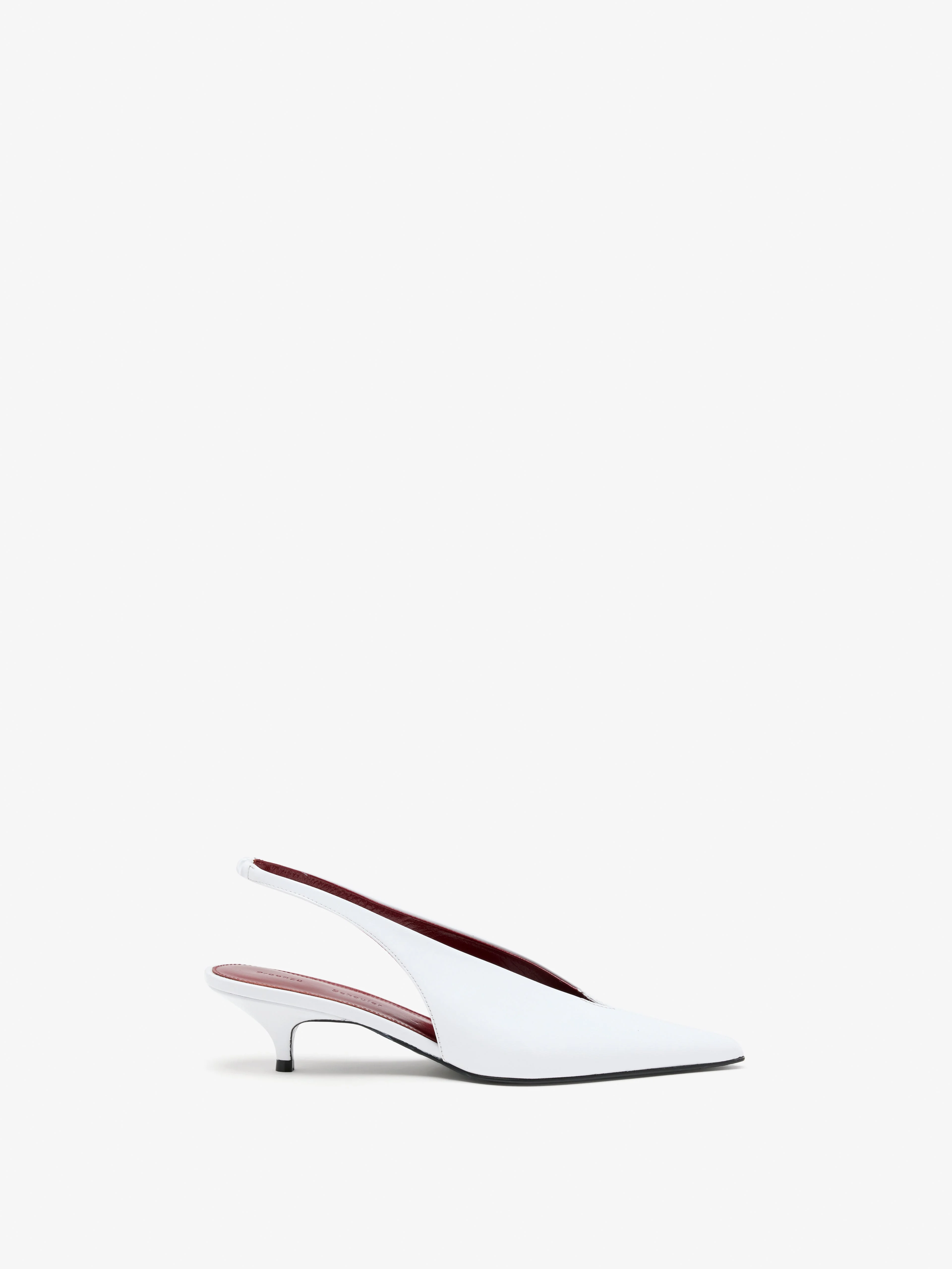 Slash Slingbacks in Polished Calf - 1