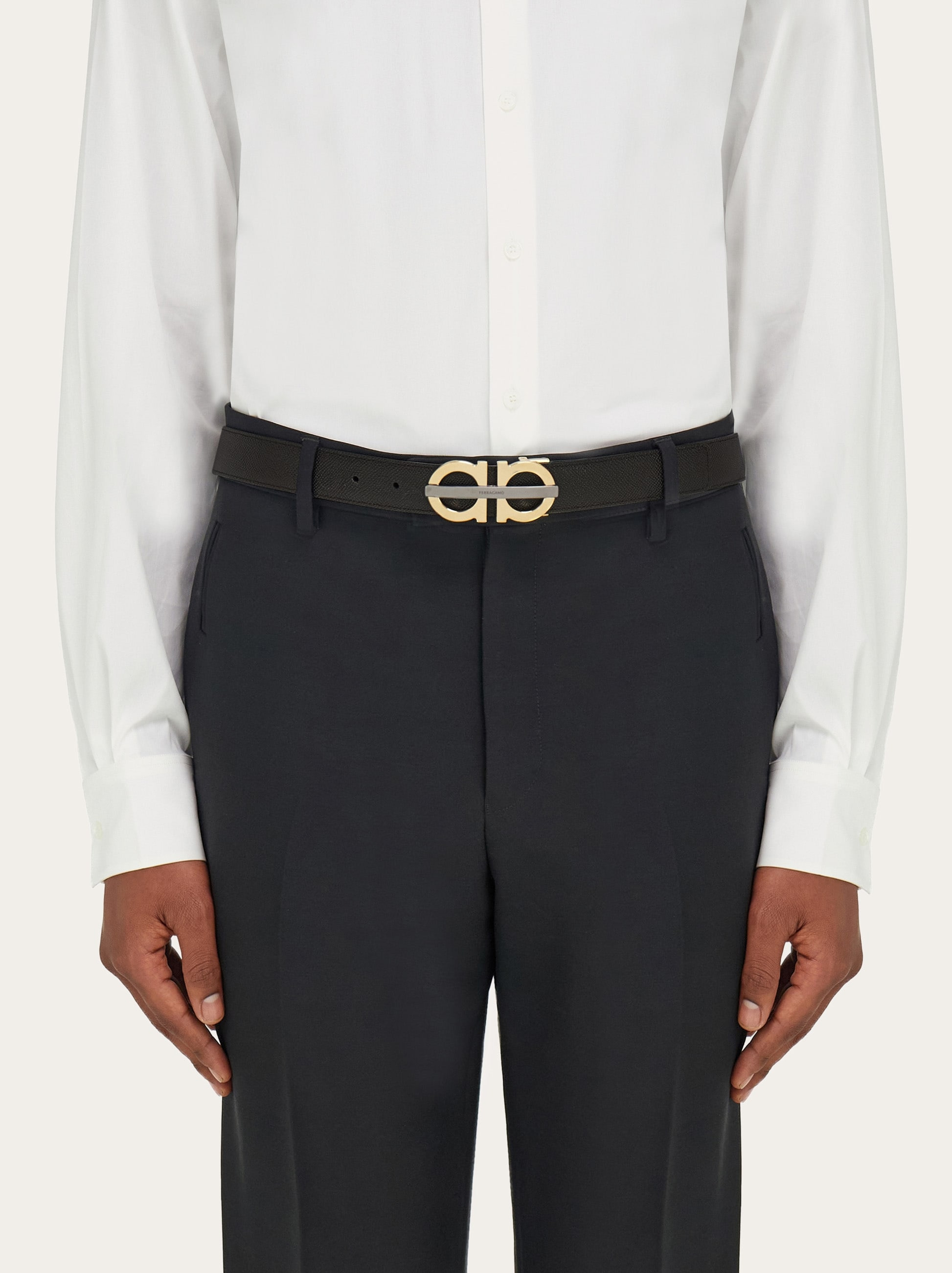 Reversible and adjustable Gancini belt - 4