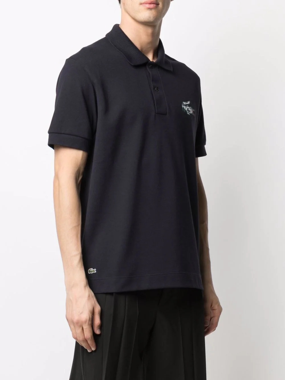 logo patch polo T-shirt - 4