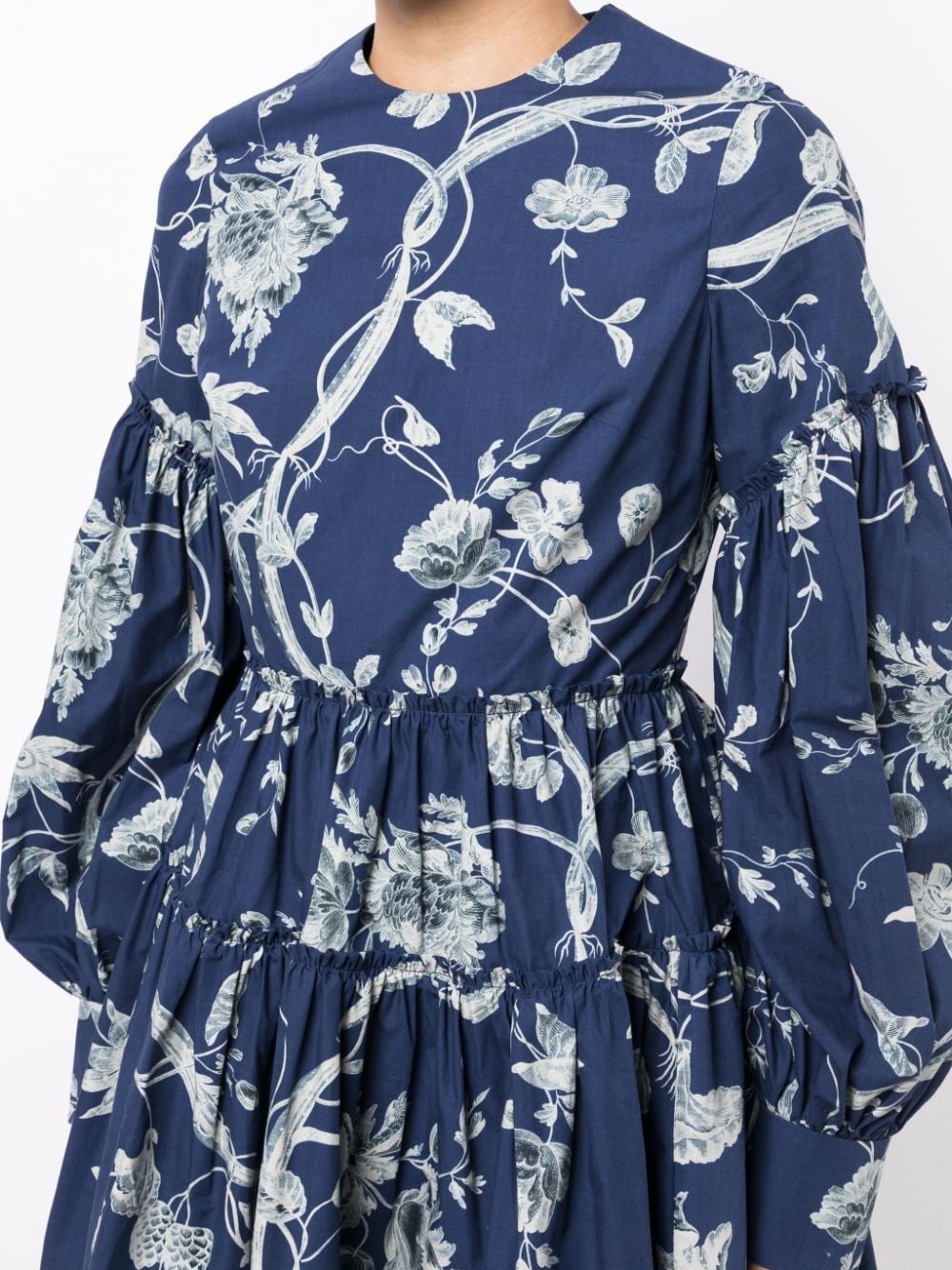 floral-print tiered dress - 5