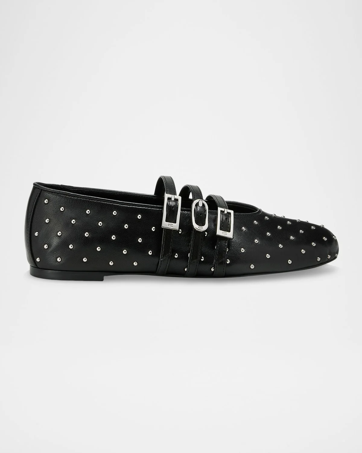 Sostud Leather Mary Jane Ballerina Flats - 1