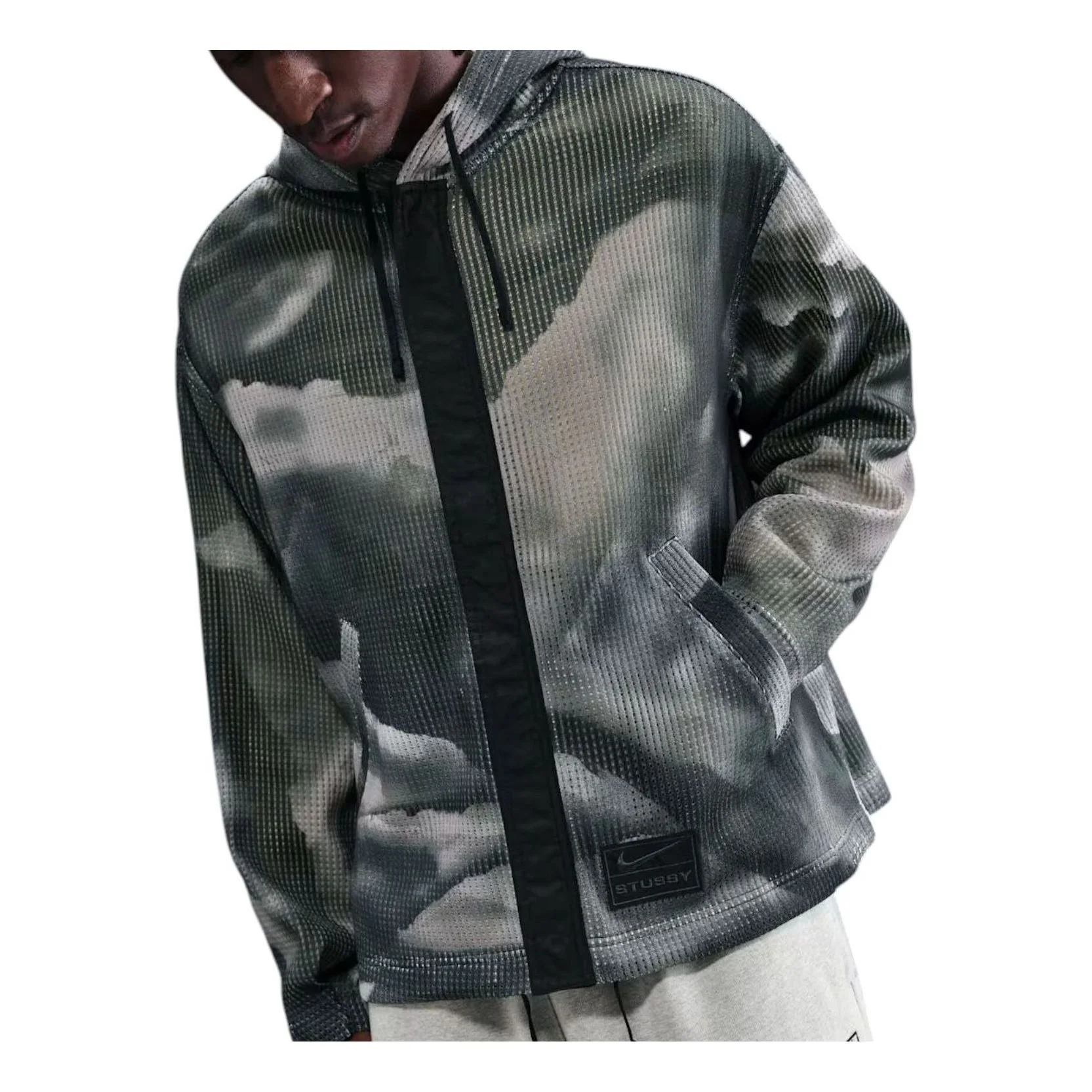 Nike x Stussy Ghillie Allover Print Jacket 'Green' HQ8537-900 - 1