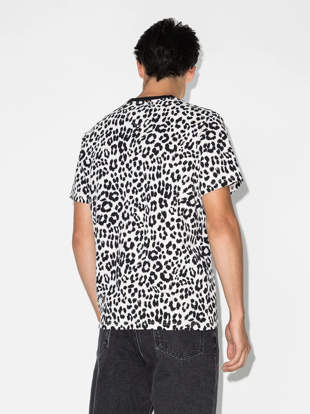 leopard-print short-sleeve T-shirt - 3