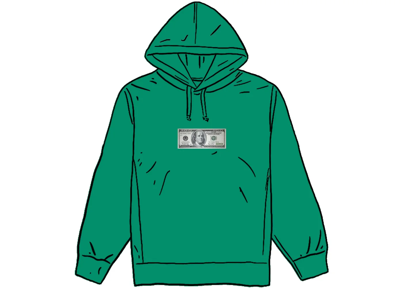 Supreme Franklin Hooded Sweatshirt Light Pine - 1