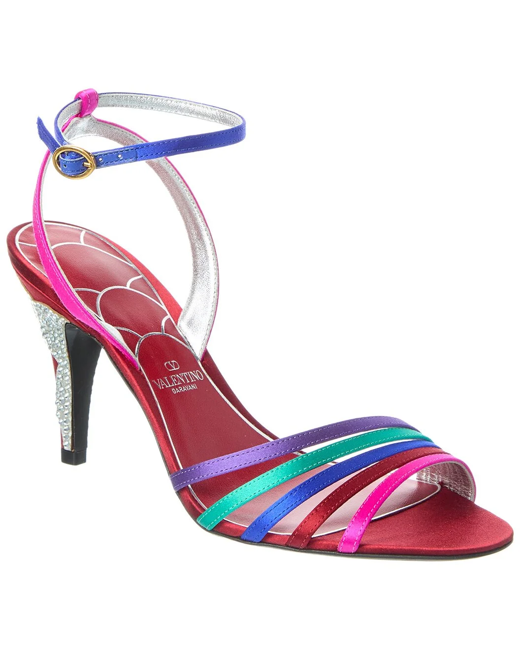 Valentino Ladycrush 85 Satin Sandal - 1