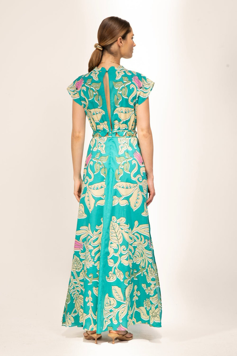 Long Dress Noreen - Turquoise Ritual 5