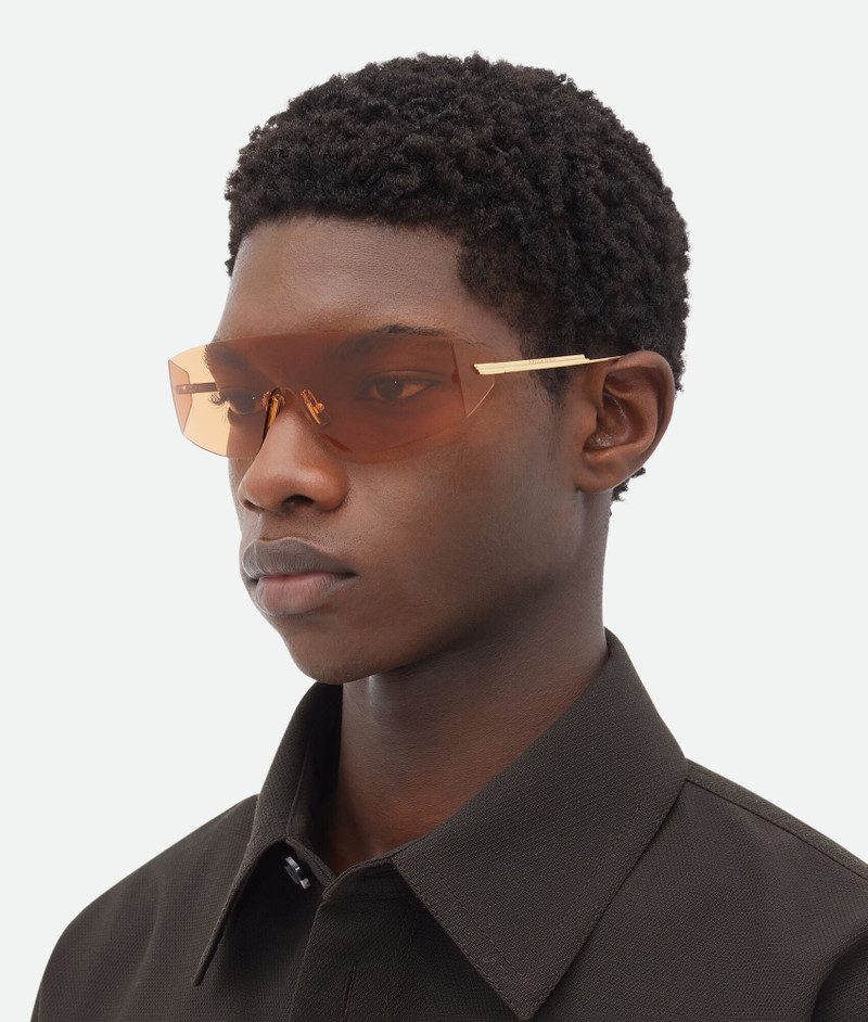 Bottega Veneta Futuristic Shield Sunglasses outlook