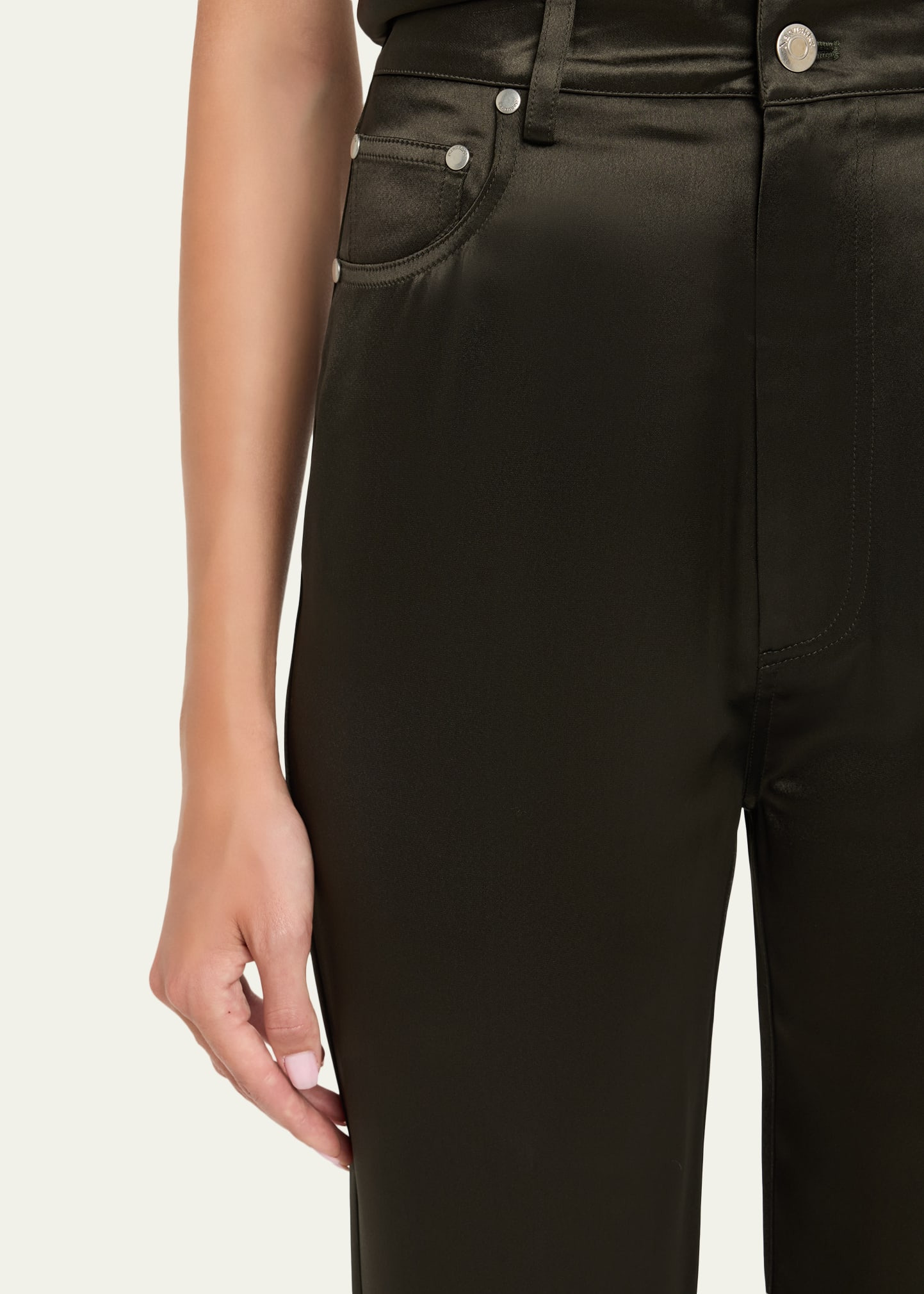 Tita Straight-Leg Satin Pants - 5