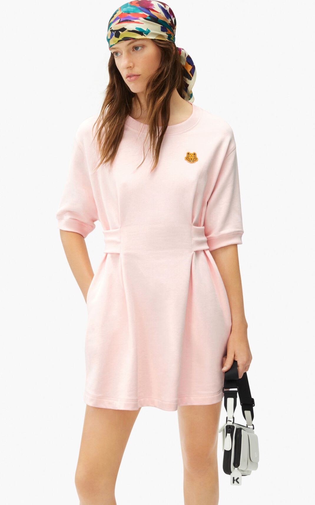 Tiger Crest fitted sweatshirt dress - 3