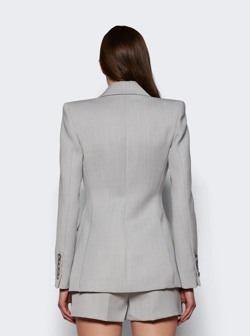 Single Breasted Fitted Blazer Dove Grey 5