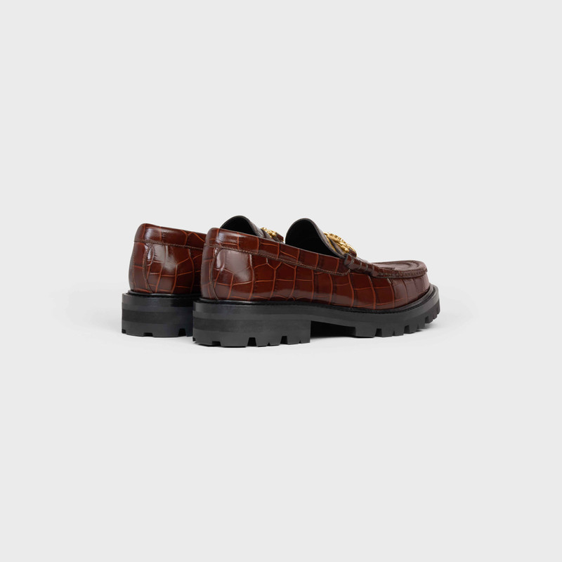CELINE MARGARET LOAFER WITH TRIOMPHE in CROCODILE STAMPED CALFSKIN outlook