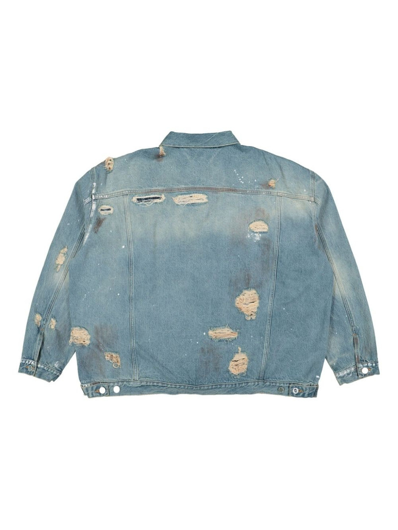 ripped detailing 데님 재킷 3