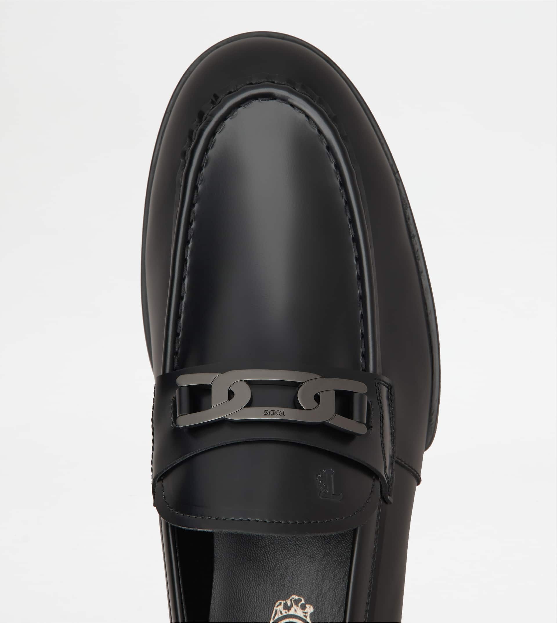 KATE LOAFERS IN LEATHER - BLACK - 4