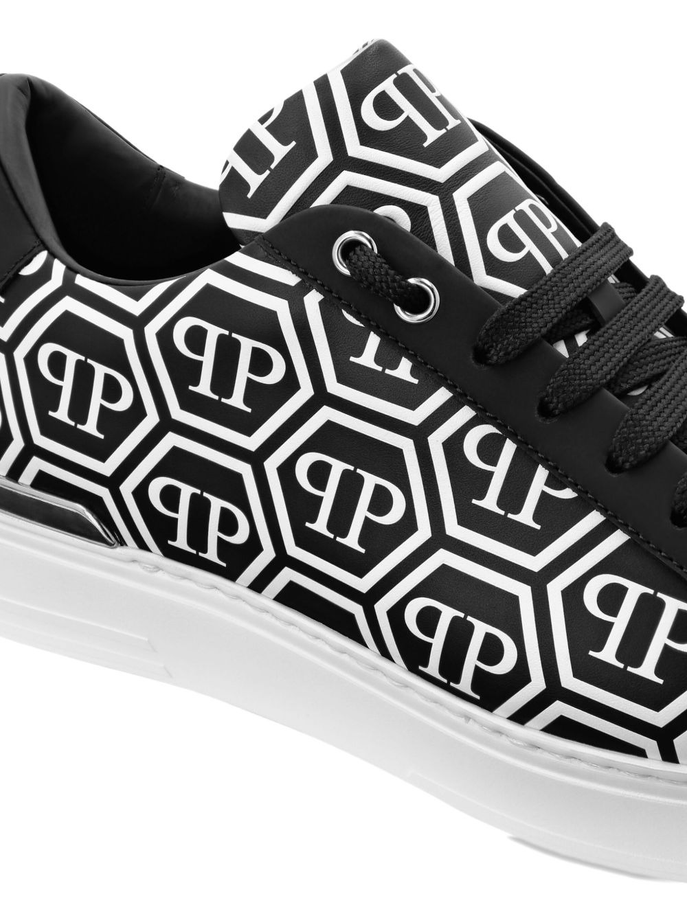 monogram-print sneakers - 4