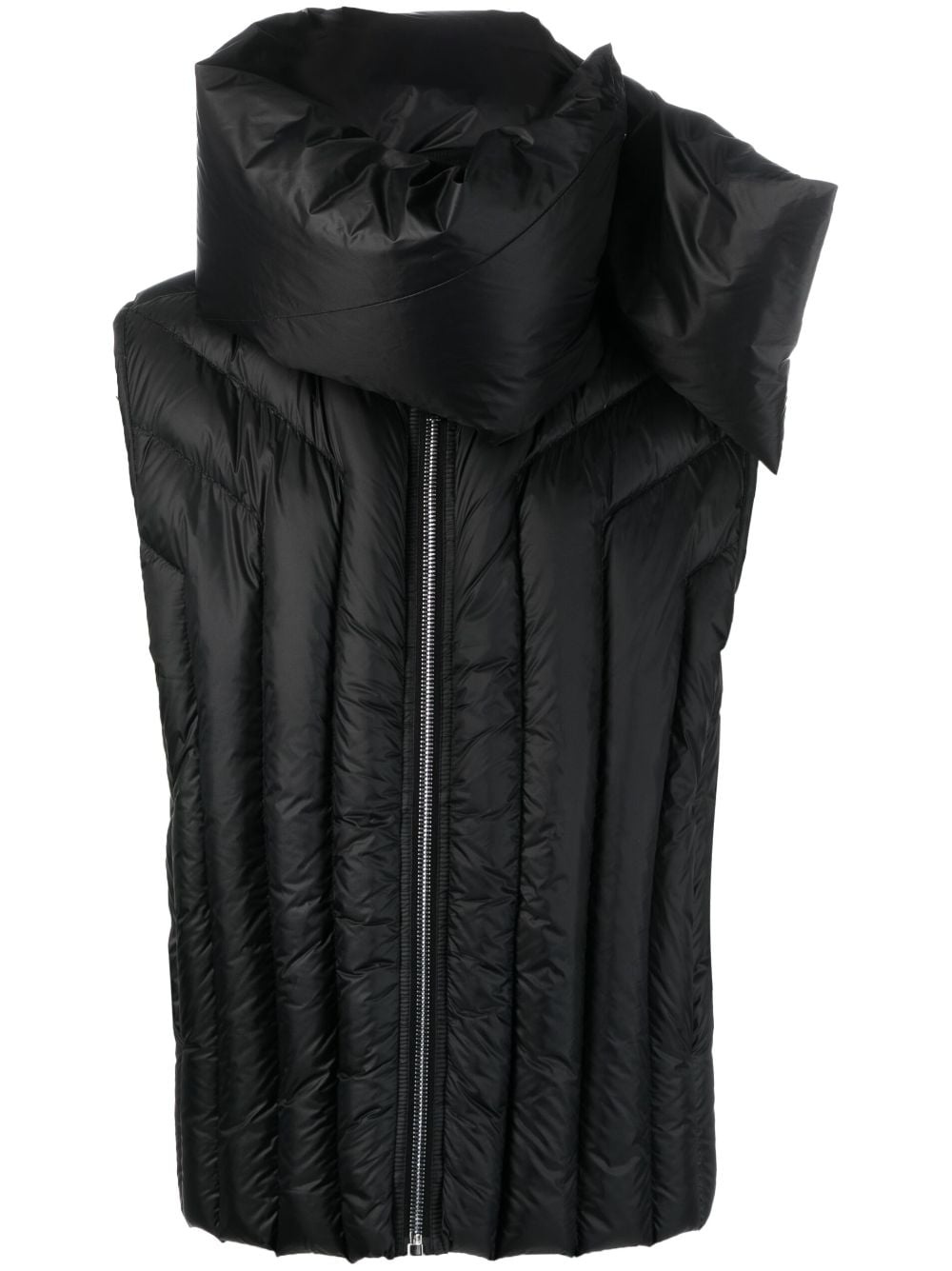 Gimp detachable-neck padded gilet - 1