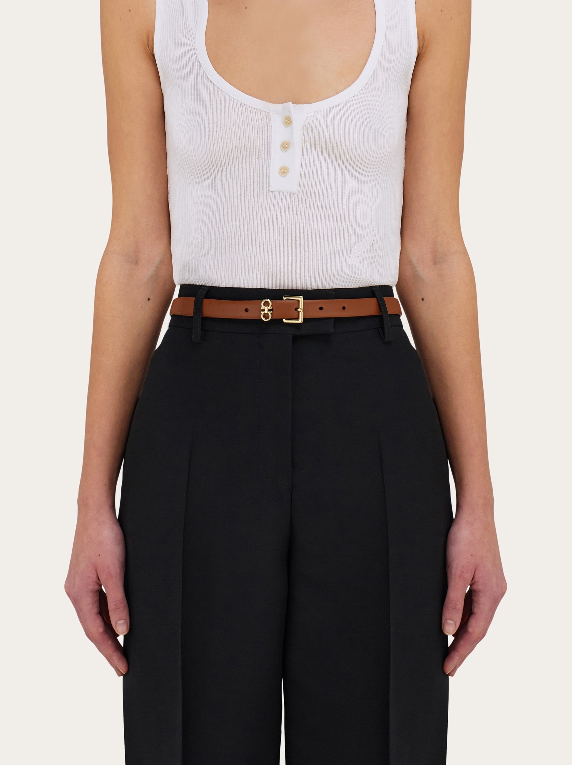Reversible and adjustable Gancini belt - 4