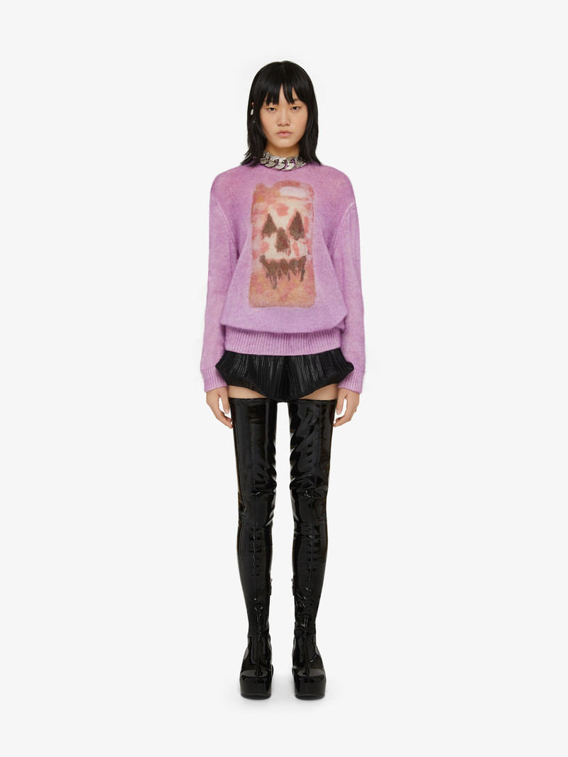 Givenchy OVERSIZED SWEATER IN WOOL WITH CERAMIC PRINTS outlook