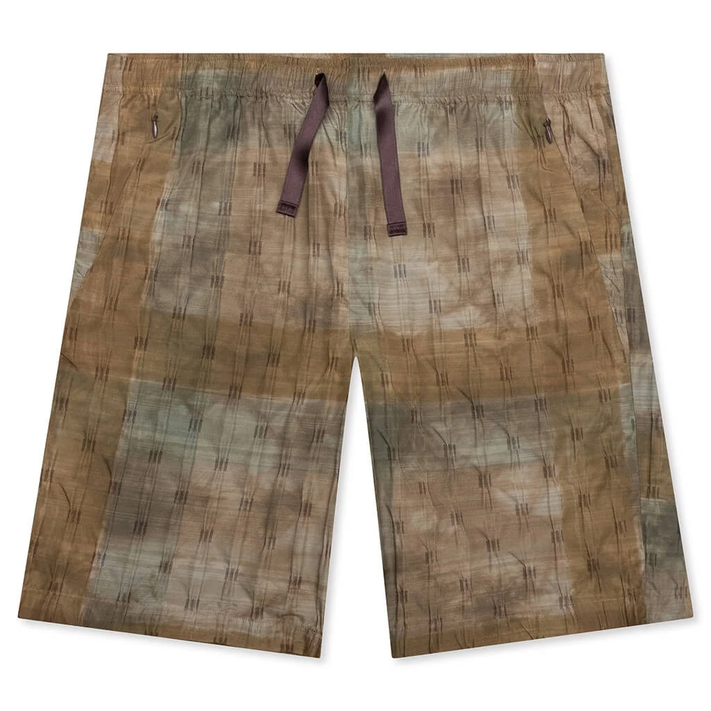 NEEDLES W.U. SHORT - KHAKI PLAID - 1