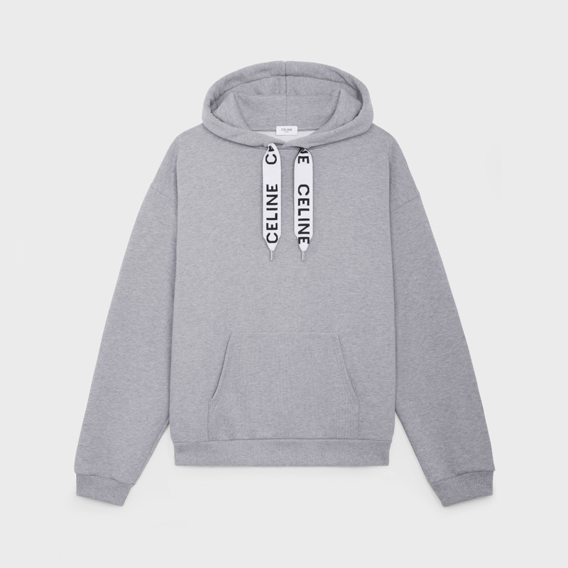 CELINE LOOSE HOODIE IN COTTON FLEECE 1